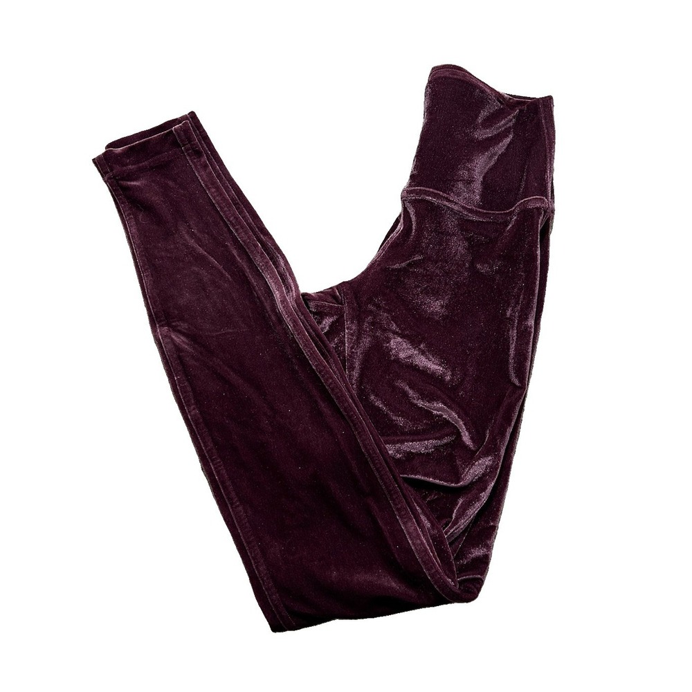 Lululemon Women's 4 Wunder Lounge High-Rise Tight Full Length Velvet Garnet